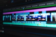 Photo of editing screen